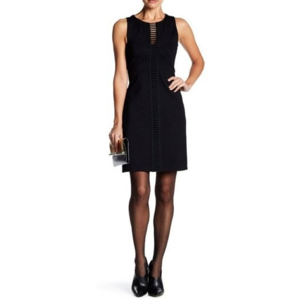 YOANA BARASCHI BLACK FRENCH LEGION BODYCON, SIZE LARGE